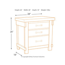 Load image into Gallery viewer, Deschamp 3 - Drawer Nightstand in White 2640AH
