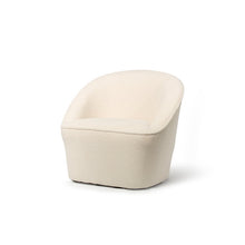 Load image into Gallery viewer, Deshaune Bouclé Upholstered Swivel Barrel Accent Chair
