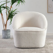 Load image into Gallery viewer, Deshaune Upholstered Swivel Barrel Chair
