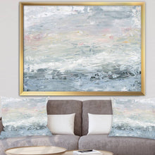Load image into Gallery viewer, &#39;Gray Abstract Watercolor II&#39; Contemporary Framed Art Print, 46&quot; x 36&quot;
