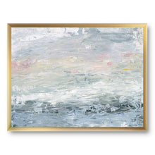 Load image into Gallery viewer, &#39;Gray Abstract Watercolor II&#39; Contemporary Framed Art Print, 46&quot; x 36&quot;
