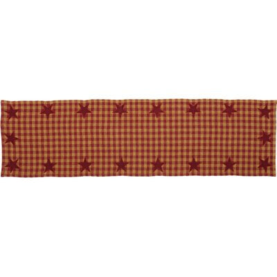 Burgundy Deuxville Star Woven Table Runner 231