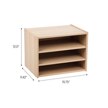 Load image into Gallery viewer, Devin Stack Box Paper Organizer Light Brown #2304HW
