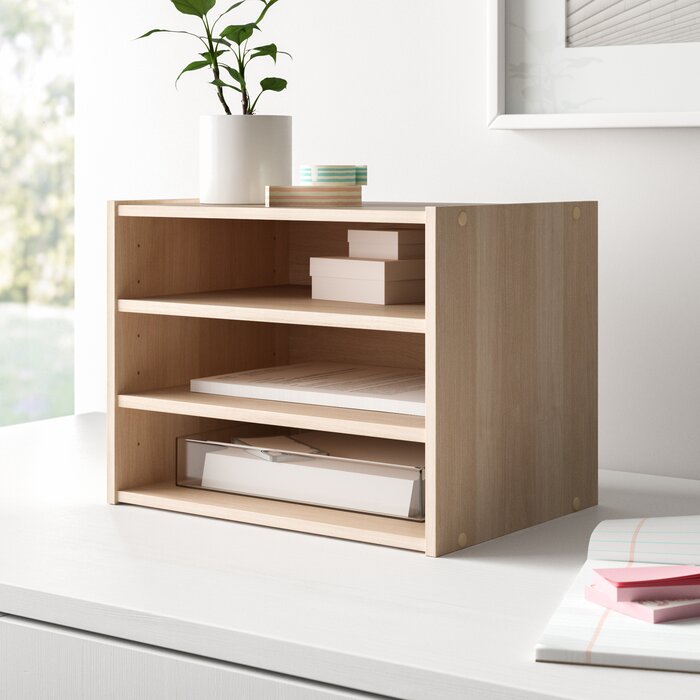 Devin Stack Box Paper Organizer Light Brown #2304HW