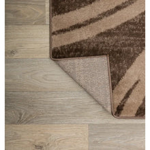 Load image into Gallery viewer, Devonshire Geometric Machine Woven Area Rug in Brown 2&#39; x 10&#39;
