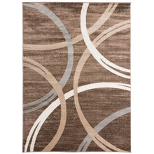 Load image into Gallery viewer, Devonshire Geometric Machine Woven Area Rug in Brown, Rectangle 2&#39; x 3&#39;
