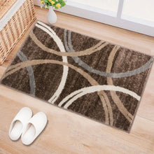 Load image into Gallery viewer, Devonshire Geometric Machine Woven Area Rug in Brown 2&#39; x 3&#39;
