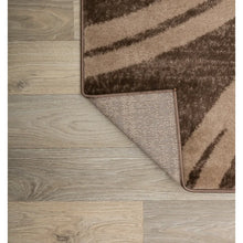 Load image into Gallery viewer, Devonshire Geometric Machine Woven Area Rug in Brown, Rectangle 2&#39; x 3&#39;
