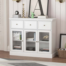 Load image into Gallery viewer, White Dezyrae 47.2&#39;&#39; Wide 3 Drawer Sideboard
