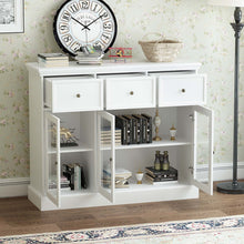 Load image into Gallery viewer, White Dezyrae 47.2&#39;&#39; Wide 3 Drawer Sideboard
