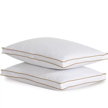 Load image into Gallery viewer, Standard Diamond Jacquard Polyester Firm Support Pillow, Queen, (Set of 2)
