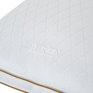 Standard Diamond Jacquard Polyester Firm Support Pillow, Queen, (Set of 2)