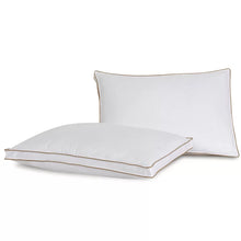 Load image into Gallery viewer, Standard Diamond Jacquard Polyester Firm Support Pillow, Queen, (Set of 2)
