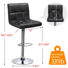 Load image into Gallery viewer, Diana Swivel Adjustable Height Bar Stool (Set of 2)
