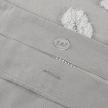 Load image into Gallery viewer, King/Cal. King Duvet Cover + 2 King Shams Diego Gray/White Standard Cotton 3 Piece Duvet Cover Set
