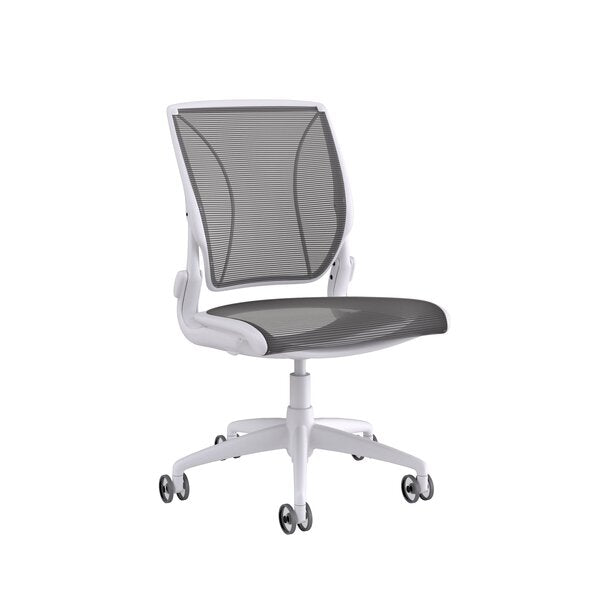 Diffrient World Mesh Desk Chair White/Black AS IS(2546RR)
