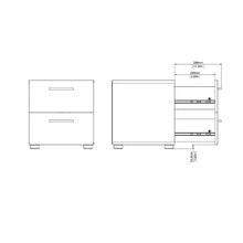 Load image into Gallery viewer, Dillwyn 16.65&#39;&#39; Tall 2 - Drawer Nightstand
