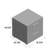 Load image into Gallery viewer, Dillwyn 16.65&#39;&#39; Tall 2 - Drawer Nightstand
