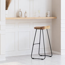 Load image into Gallery viewer, Dispatch Solid Wood Bar Stool
