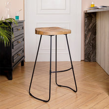 Load image into Gallery viewer, Dispatch Solid Wood Bar Stool
