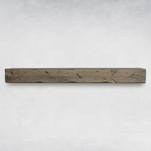 Aged Barrel Distressed Fireplace Mantel, Rustic