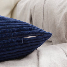 Load image into Gallery viewer, 16&quot; x 16&quot; Navy Blue Diyar Square Pillow Cover (Set of 2) GL586
