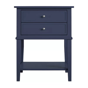 Navy Dmitry 28.25'' Tall 2 - Drawer End Table
