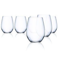 Load image into Gallery viewer, Clear Domaine 17 oz. Crystal Stemless Wine Glass (Set of 6) 1061AH
