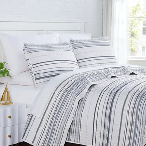 Donaugh Microfiber Reversible Quilt Set king