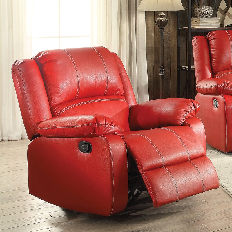 Dondie 37'' Wide Faux Leather Rocker Standard Recliner CG200