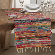 Load image into Gallery viewer, Donja Striped Cotton Blend Table Runner
