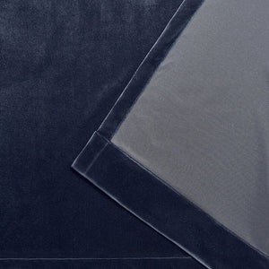 Donna Heavyweight Velvet Solid Room Darkening Pinch Pleat Curtain Panels (Set of 2) MRM140