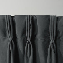 Load image into Gallery viewer, Donna Heavyweight Velvet Solid Room Darkening Pinch Pleat Curtain Panels (Set of 2) GL247
