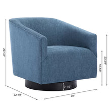 Load image into Gallery viewer, Donovan 30&#39;&#39; Wide Swivel Barrel Chair
