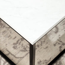 Load image into Gallery viewer, White Marble Dorian Black Frame Coffee Table (SB914)
