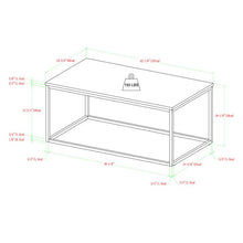 Load image into Gallery viewer, White Marble Dorian Black Frame Coffee Table (SB914)
