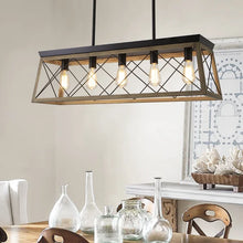 Load image into Gallery viewer, Dorine 5 - Light Kitchen Island Square / Rectangle Chandelier
