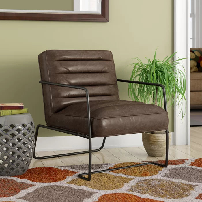 Dorset 25.2'' Wide Vegan Leather Armchair