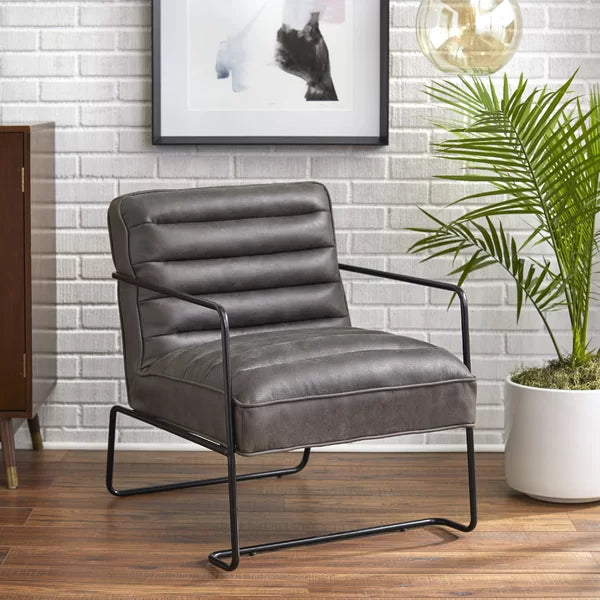 Dorset 25.2'' Wide Vegan Leather Armchair