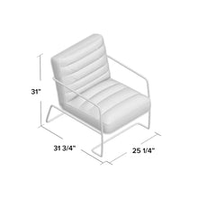 Load image into Gallery viewer, Dorset 25.2&#39;&#39; Wide Vegan Leather Armchair
