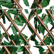 Load image into Gallery viewer, Double Side Expandable Faux Artificial Ivy Wood Fencing
