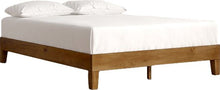 Load image into Gallery viewer, Queen Rustic Pine Deluxe Full/Double Solid Wood Low Profile Platform Bed 573AH

