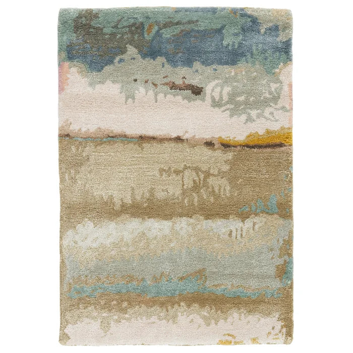 Rectangle 2' x 3' Douwe Handmade Tufted Tan Rug