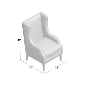 Dowland 31'' Wide Velvet Wingback Chair MRM4343