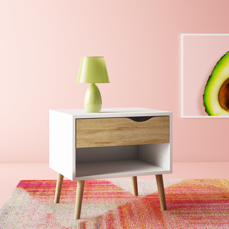 Dowler 19.57'' Tall 1 - Drawer Nightstand