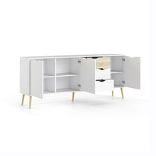Load image into Gallery viewer, Dowler 77.05&quot; Wide 3 Drawer Buffet Table #2423HW - 2 Separate Boxes
