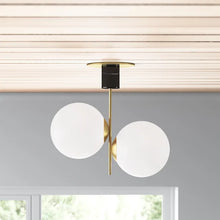 Load image into Gallery viewer, Drake 2 - Light 20&#39;&#39; Simple Globe Semi Flush Mount
