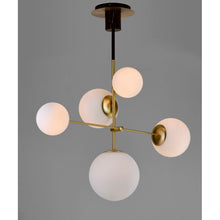Load image into Gallery viewer, Drake 5 - Light Sputnik Modern Linear Chandelier
