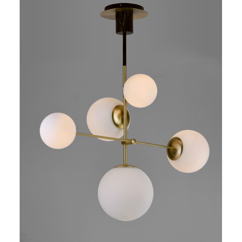 Drake 5 - Light Sputnik Modern Linear Chandelier