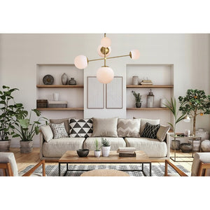 Drake 5 - Light Sputnik Modern Linear Chandelier